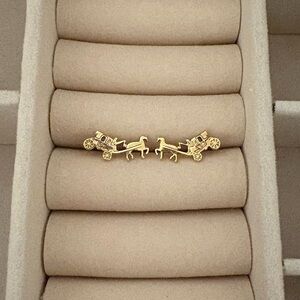 Coach horse & carriage earrings